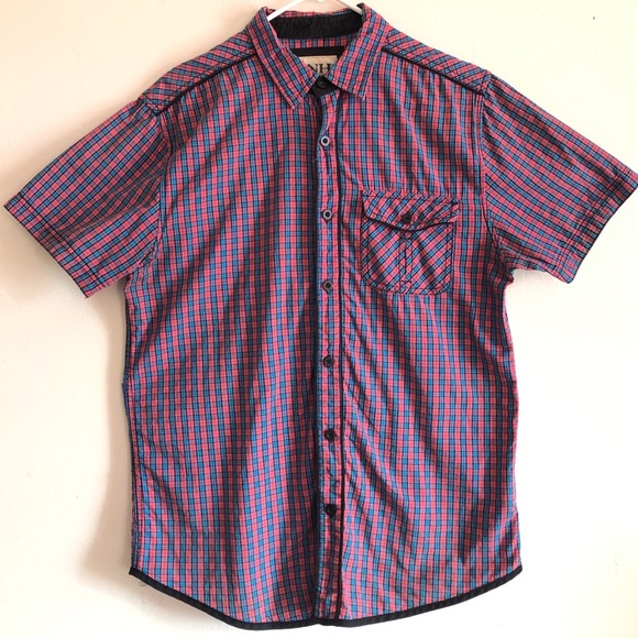 Threads & Heirs Men’s Short Sleeve Button Down - Picture 3 of 4